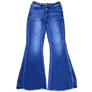 KanCan Signature High Rise Super Flare Jeans Women’s Sz 27 Boho Retro 70s